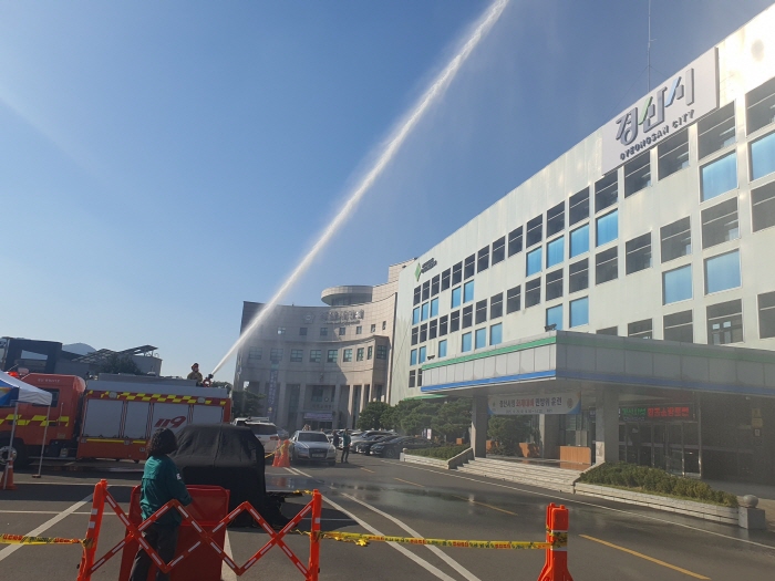 경산시, 청사 화재 대피훈련 실시